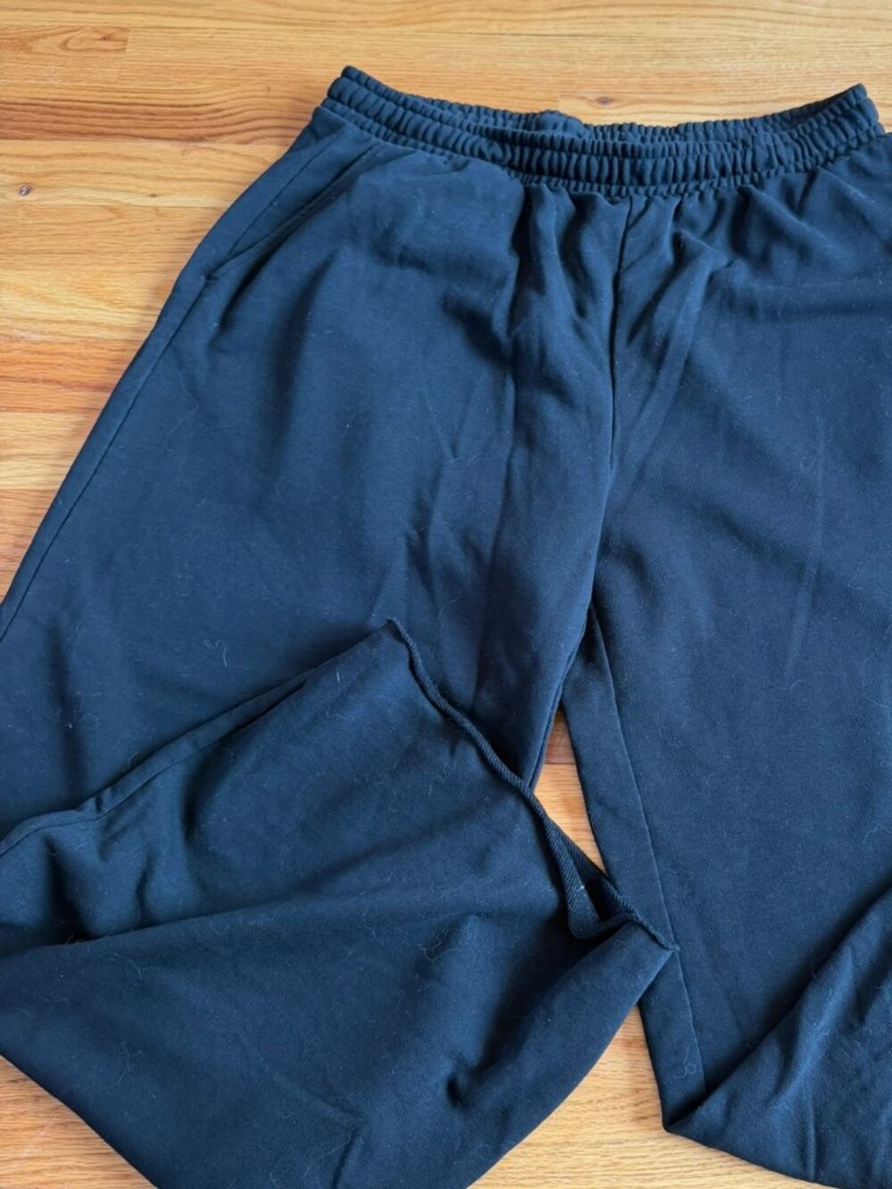 Weekday black joggers wide leg size M